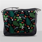 Pattern Forest Leaf Flower Motif Messenger Bag