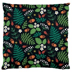 Pattern Forest Leaf Flower Motif Large Cushion Case (Two Sides) from ArtsNow.com Back