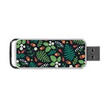 Pattern Forest Leaf Flower Motif Portable USB Flash (Two Sides)