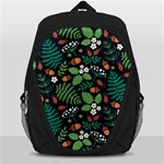 Pattern Forest Leaf Flower Motif Backpack Bag