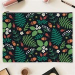 Pattern Forest Leaf Flower Motif Cosmetic Bag (XXXL)