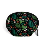 Pattern Forest Leaf Flower Motif Accessory Pouch (Small)