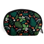Pattern Forest Leaf Flower Motif Accessory Pouch (Large)