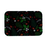 Pattern Forest Leaf Flower Motif Open Lid Metal Box (Silver)  