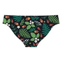 Pattern Forest Leaf Flower Motif Cross Back Hipster Bikini Set from ArtsNow.com Back Under