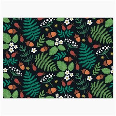 Pattern Forest Leaf Flower Motif Roll Up Canvas Pencil Holder (L) from ArtsNow.com Front