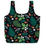 Pattern Forest Leaf Flower Motif Full Print Recycle Bag (XXL)