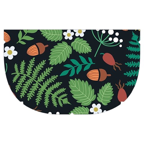 Pattern Forest Leaf Flower Motif Make Up Case (Medium) from ArtsNow.com Side Right