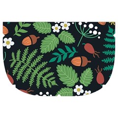 Pattern Forest Leaf Flower Motif Make Up Case (Large) from ArtsNow.com Side Right