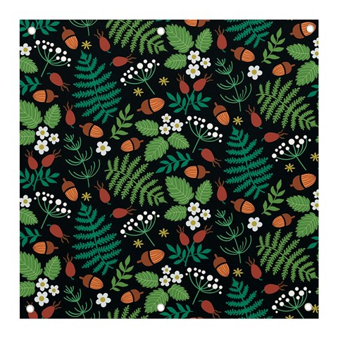 Pattern Forest Leaf Flower Motif Banner and Sign 3  x 3  from ArtsNow.com Front