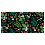 Pattern Forest Leaf Flower Motif Banner and Sign 4  x 2 