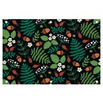 Pattern Forest Leaf Flower Motif Banner and Sign 6  x 4 