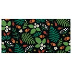 Pattern Forest Leaf Flower Motif Banner and Sign 8  x 4 