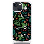 Pattern Forest Leaf Flower Motif iPhone 13 mini TPU UV Print Case