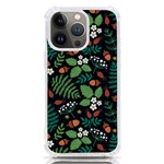 Pattern Forest Leaf Flower Motif iPhone 13 Pro TPU UV Print Case
