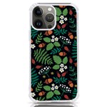 Pattern Forest Leaf Flower Motif iPhone 13 Pro Max TPU UV Print Case