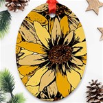 Colorful Seamless Floral Pattern Ornament (Oval)