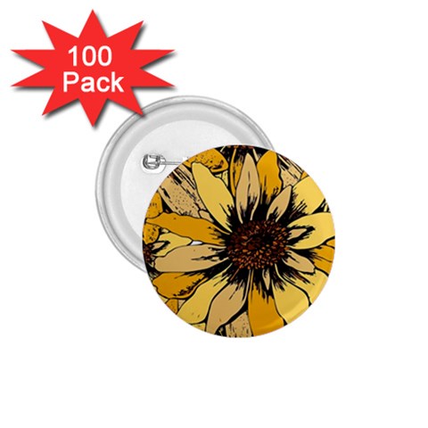 Colorful Seamless Floral Pattern 1.75  Buttons (100 pack)  from ArtsNow.com Front