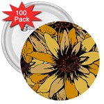 Colorful Seamless Floral Pattern 3  Buttons (100 pack) 