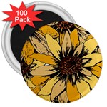 Colorful Seamless Floral Pattern 3  Magnets (100 pack)