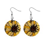 Colorful Seamless Floral Pattern Mini Button Earrings