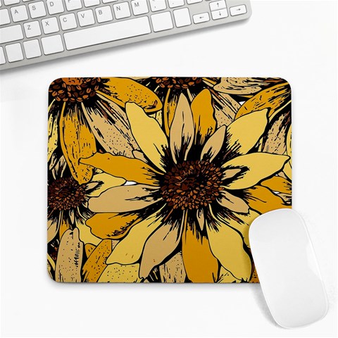 Colorful Seamless Floral Pattern Large Mousepad from ArtsNow.com Front