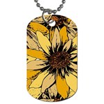Colorful Seamless Floral Pattern Dog Tag (One Side)