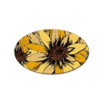 Colorful Seamless Floral Pattern Sticker Oval (10 pack)
