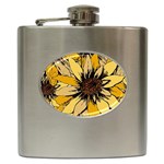 Colorful Seamless Floral Pattern Hip Flask (6 oz)