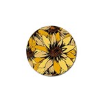 Colorful Seamless Floral Pattern Golf Ball Marker