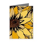 Colorful Seamless Floral Pattern Mini Greeting Card