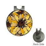 Colorful Seamless Floral Pattern Hat Clips with Golf Markers