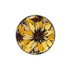 Colorful Seamless Floral Pattern Hat Clip Ball Marker
