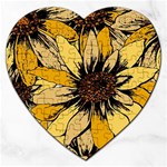 Colorful Seamless Floral Pattern Jigsaw Puzzle (Heart)