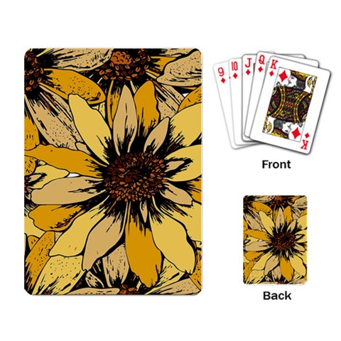 Colorful Seamless Floral Pattern Playing Cards Single Design (Rectangle) from ArtsNow.com Back
