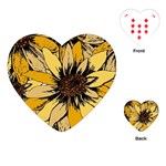 Colorful Seamless Floral Pattern Playing Cards Single Design (Heart)