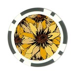 Colorful Seamless Floral Pattern Poker Chip Card Guard (10 pack)