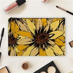 Colorful Seamless Floral Pattern Cosmetic Bag (Large)