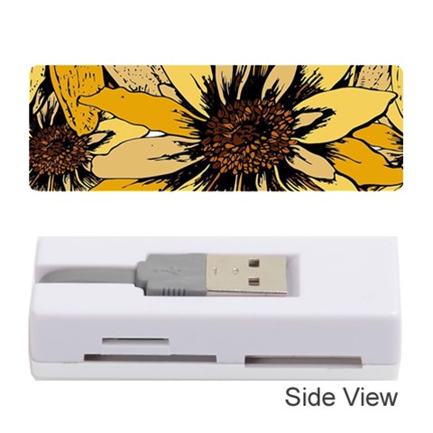Colorful Seamless Floral Pattern Memory Card Reader (Stick) from ArtsNow.com Front