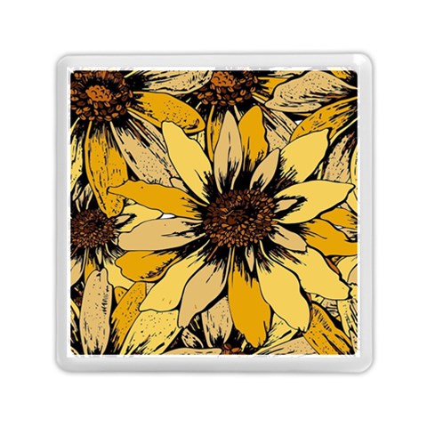 Colorful Seamless Floral Pattern Memory Card Reader (Square) from ArtsNow.com Front