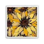 Colorful Seamless Floral Pattern Memory Card Reader (Square)