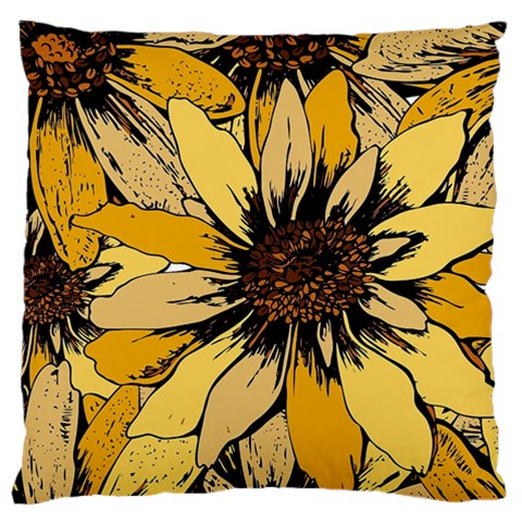 Colorful Seamless Floral Pattern Large Cushion Case (Two Sides) from ArtsNow.com Front