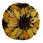 Colorful Seamless Floral Pattern Large 18  Premium Round Cushions