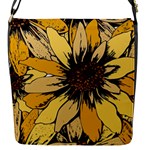 Colorful Seamless Floral Pattern Flap Closure Messenger Bag (S)