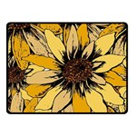 Colorful Seamless Floral Pattern Two Sides Fleece Blanket (Small)