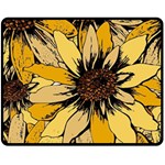 Colorful Seamless Floral Pattern Two Sides Fleece Blanket (Medium)