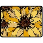 Colorful Seamless Floral Pattern Two Sides Fleece Blanket (Large)