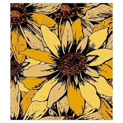 Colorful Seamless Floral Pattern Drawstring Pouch (Small) from ArtsNow.com Back