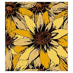Colorful Seamless Floral Pattern Drawstring Pouch (Large) from ArtsNow.com Front