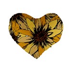 Colorful Seamless Floral Pattern Standard 16  Premium Flano Heart Shape Cushions